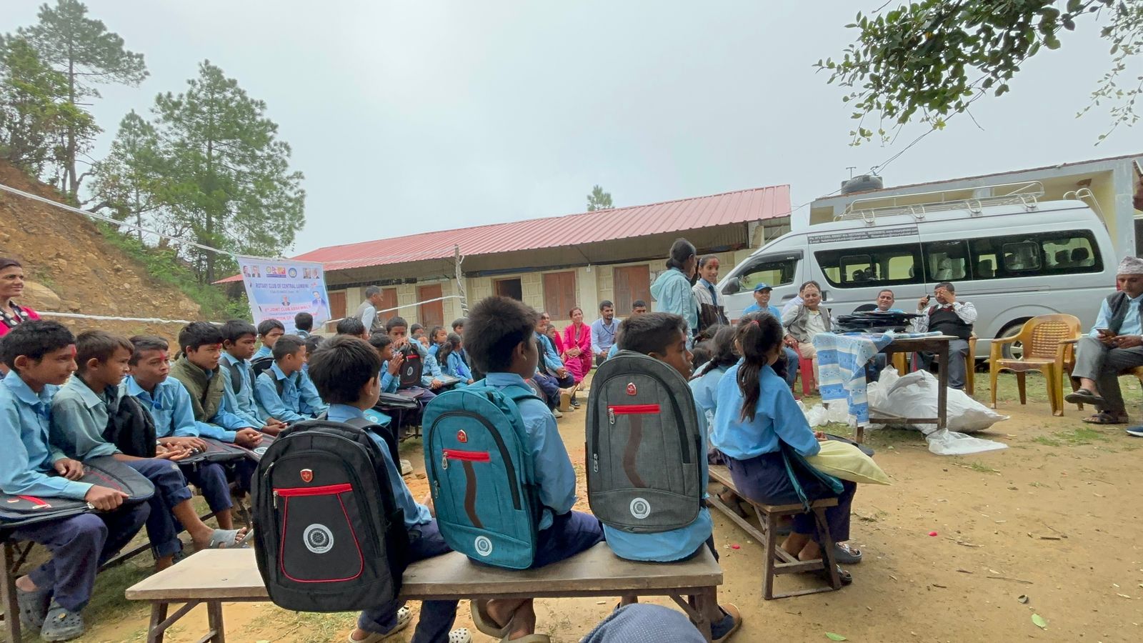 School Bag dustribution at Shree Darbare Adharbhut Vidyalaya Sitganga Arghakhanchi